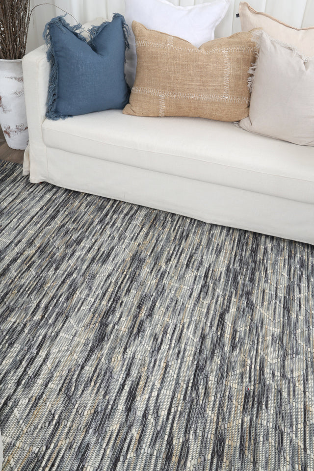 Ipanema Lattice Stone Wool Rug