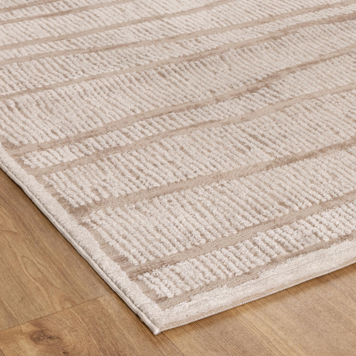 Cascadia Abstract Ivory Lines Rug