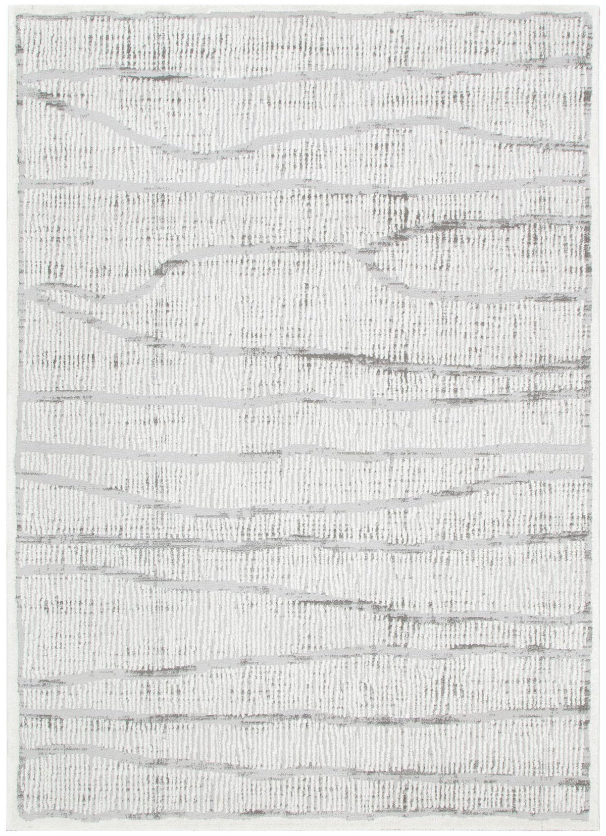 Cascadia Abstract Silver Lines Rug