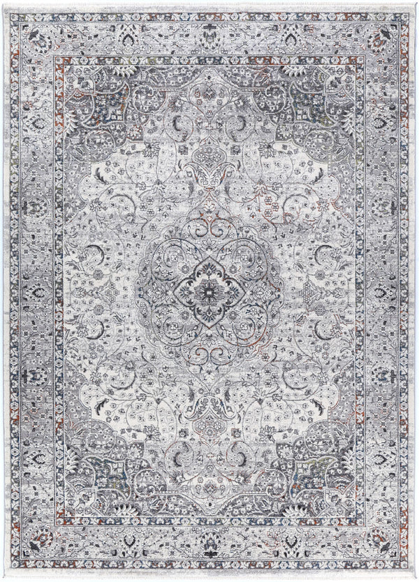 Almira Traditional Medallion Grey Multi Rug