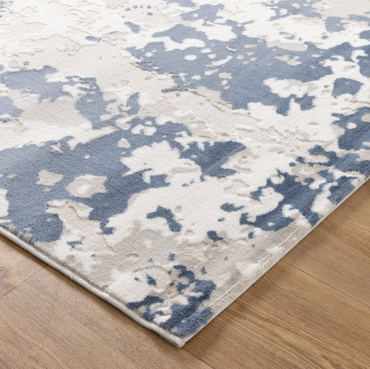 Positano Abstract Splash Blue Multi Rug - AMAL03