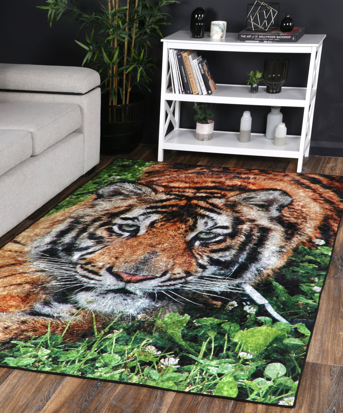 Kinetic Tiger Non-Slip Rug - ANGE06