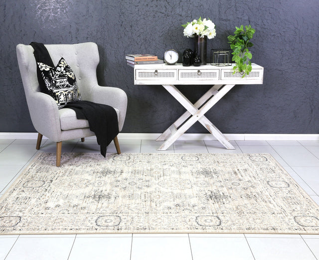 Ayla Ziegler Cream Grey Rug