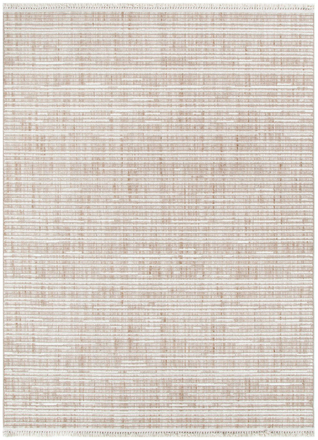 Verno Beige Ivory Loop Lines Rug - B007
