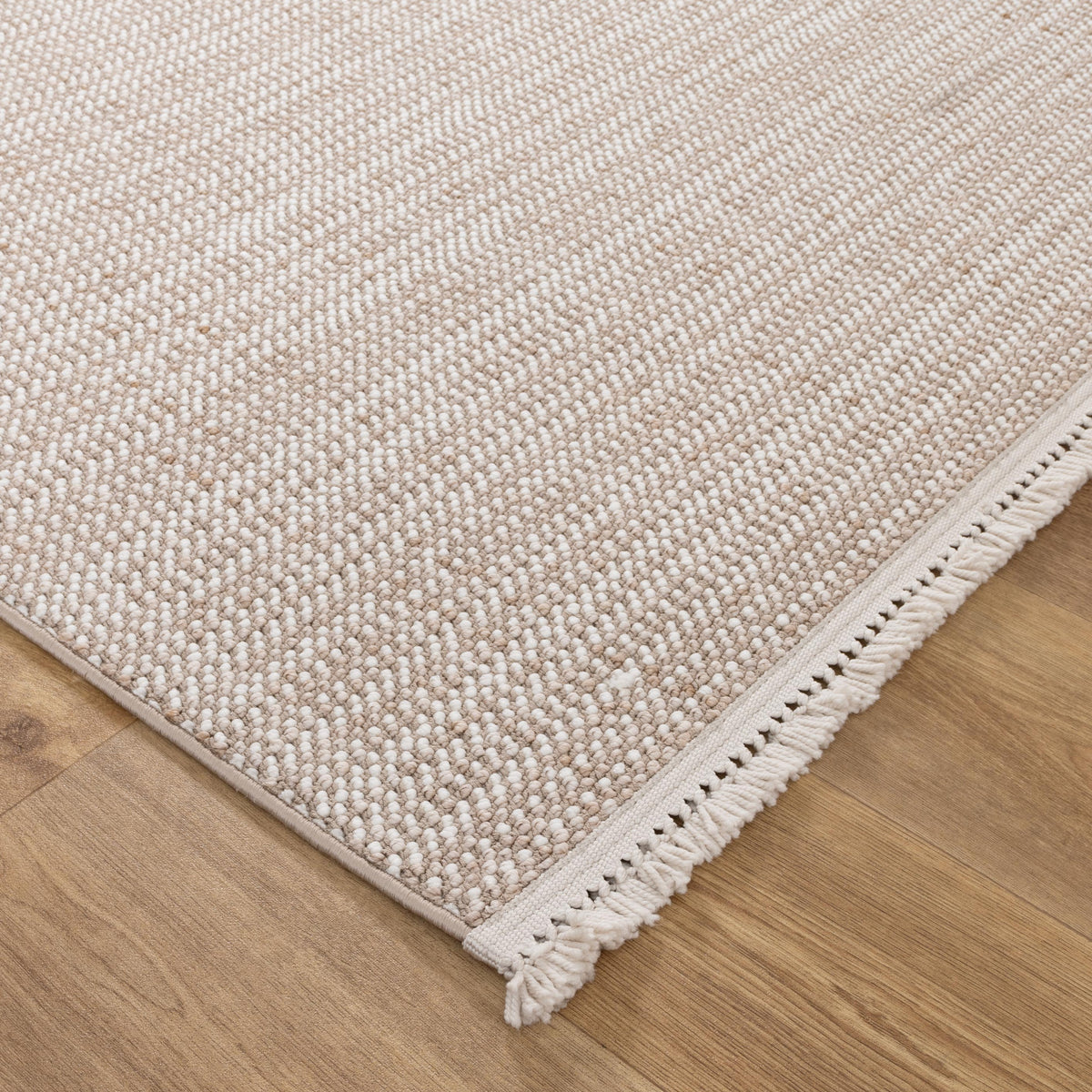 Verno Ivory Beige Loop Rug - B008