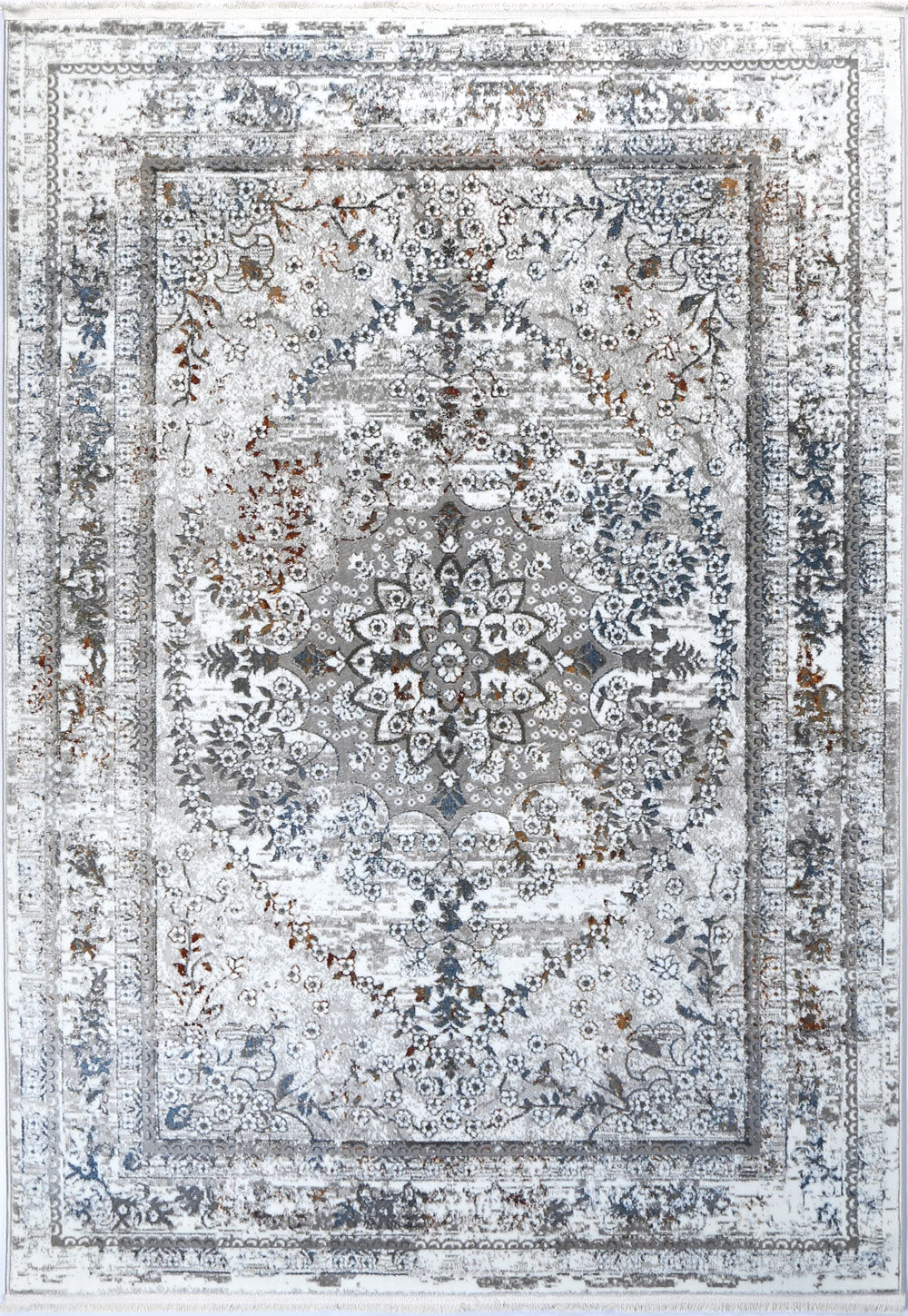 Boho Haven Vintage Medalion Grey Multi Rug - 08GMUL