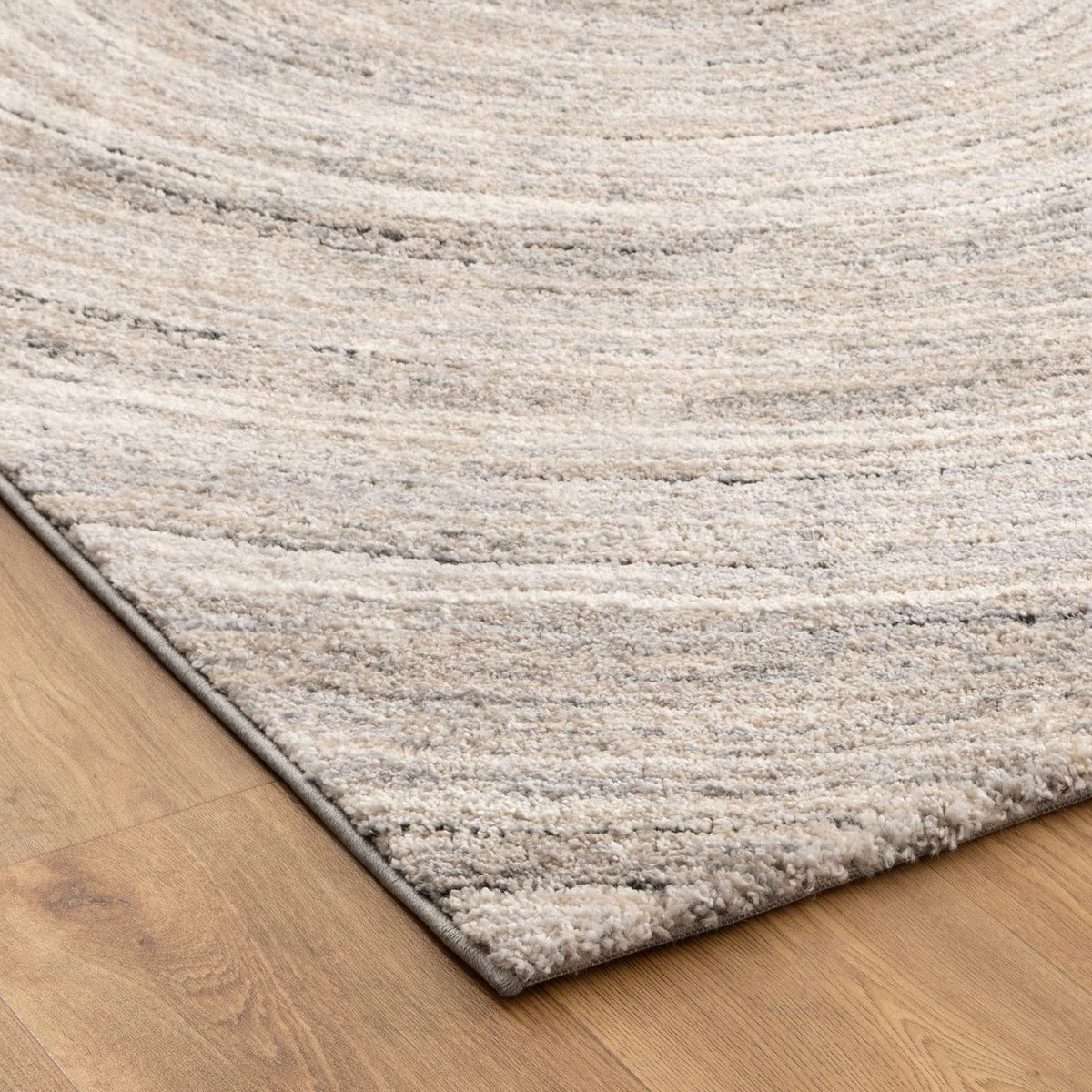 Eldorado Modern Ripple Grey Beige Rug