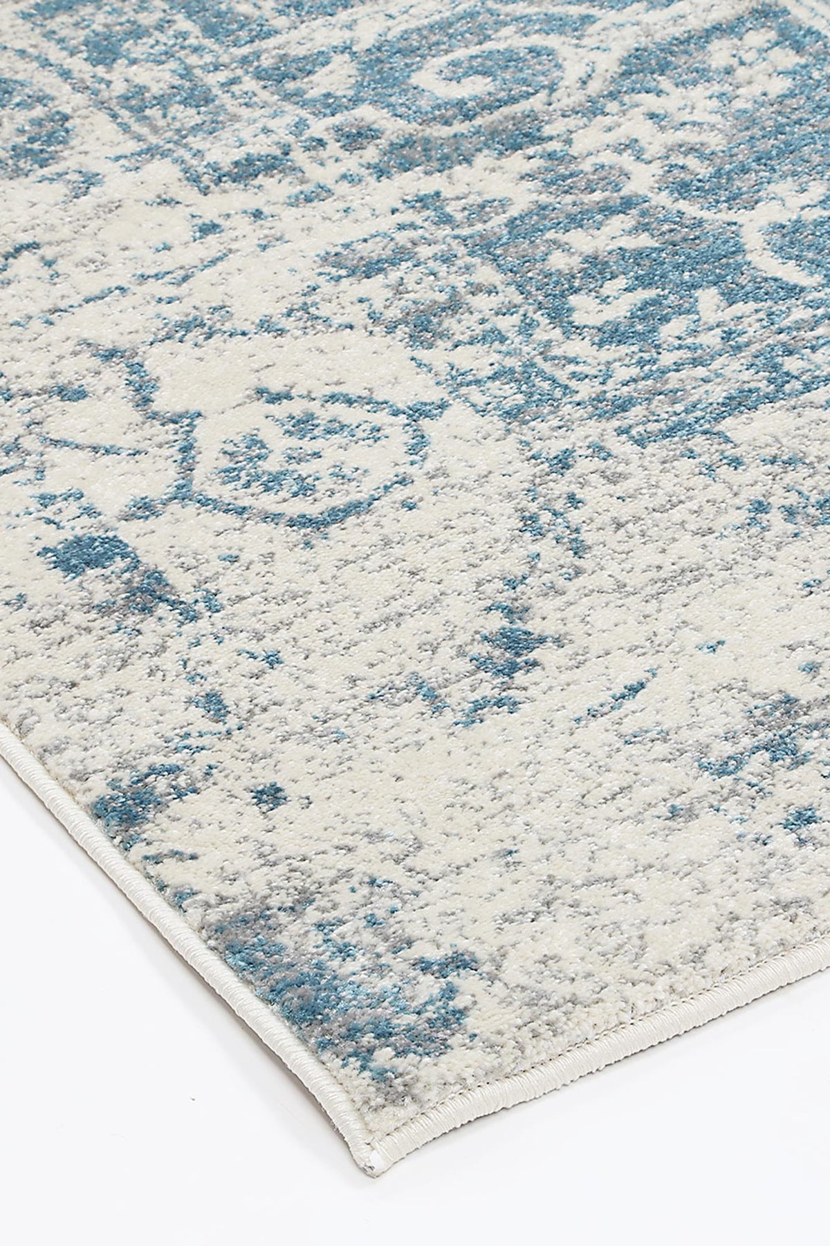 Dainty Audrey Ivory & Blue Rug