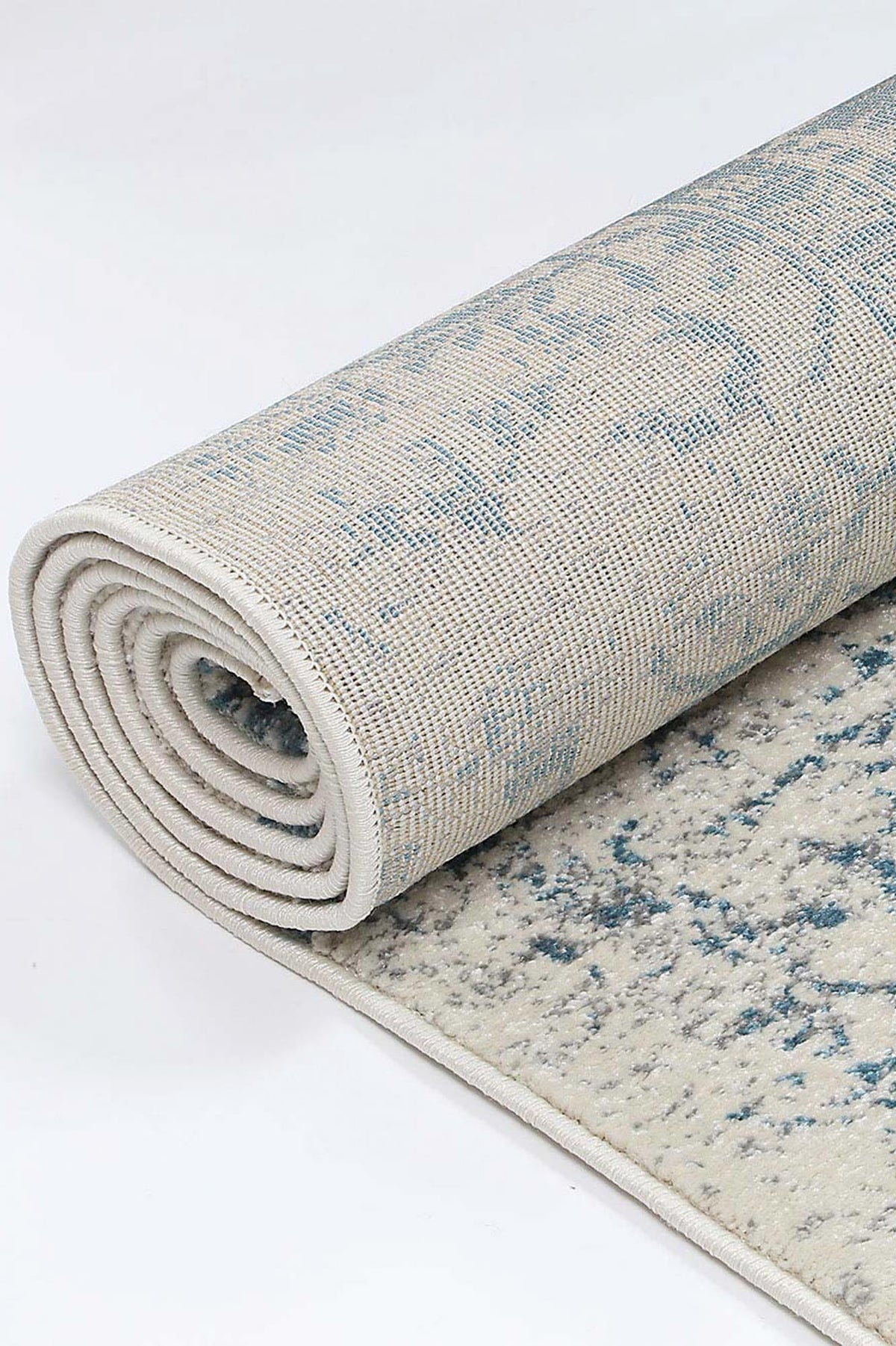 Dainty Audrey Ivory & Blue Rug