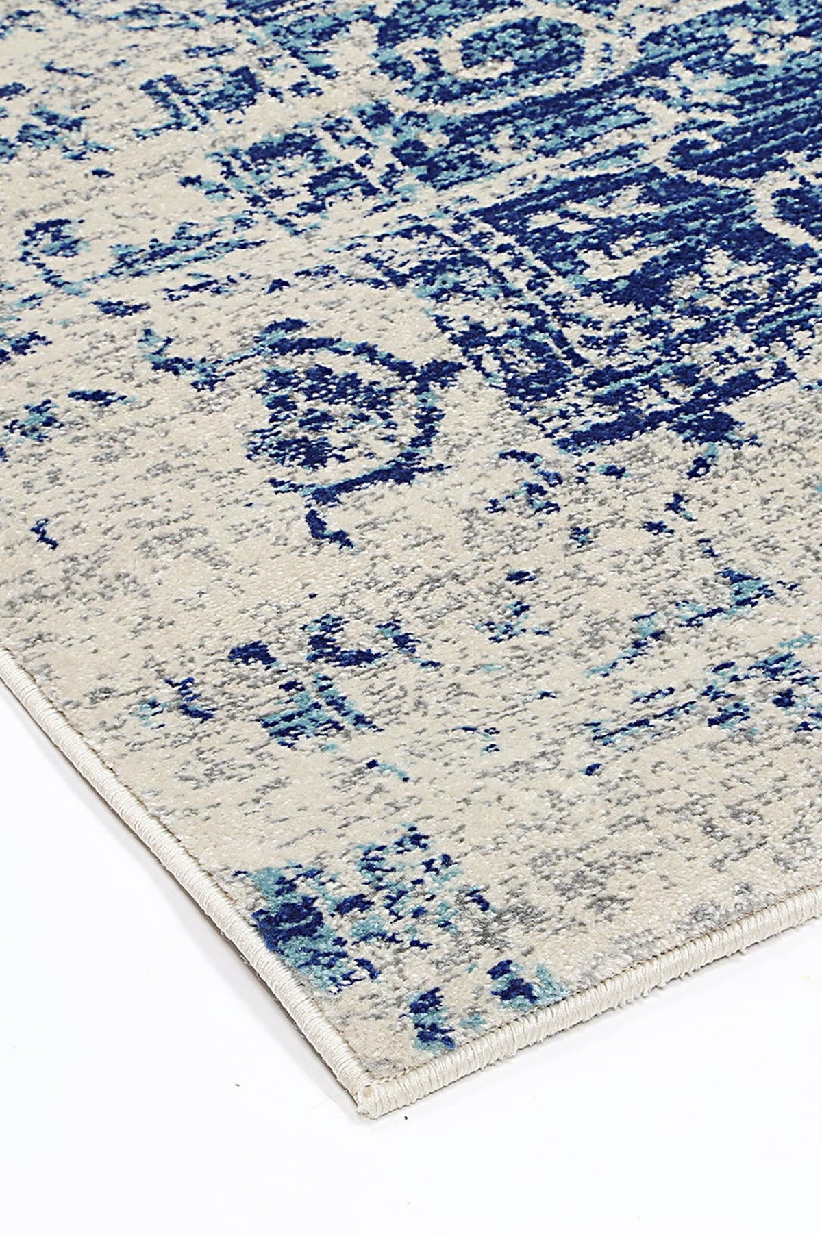 Dainty Audrey Ivory & Navy Rug