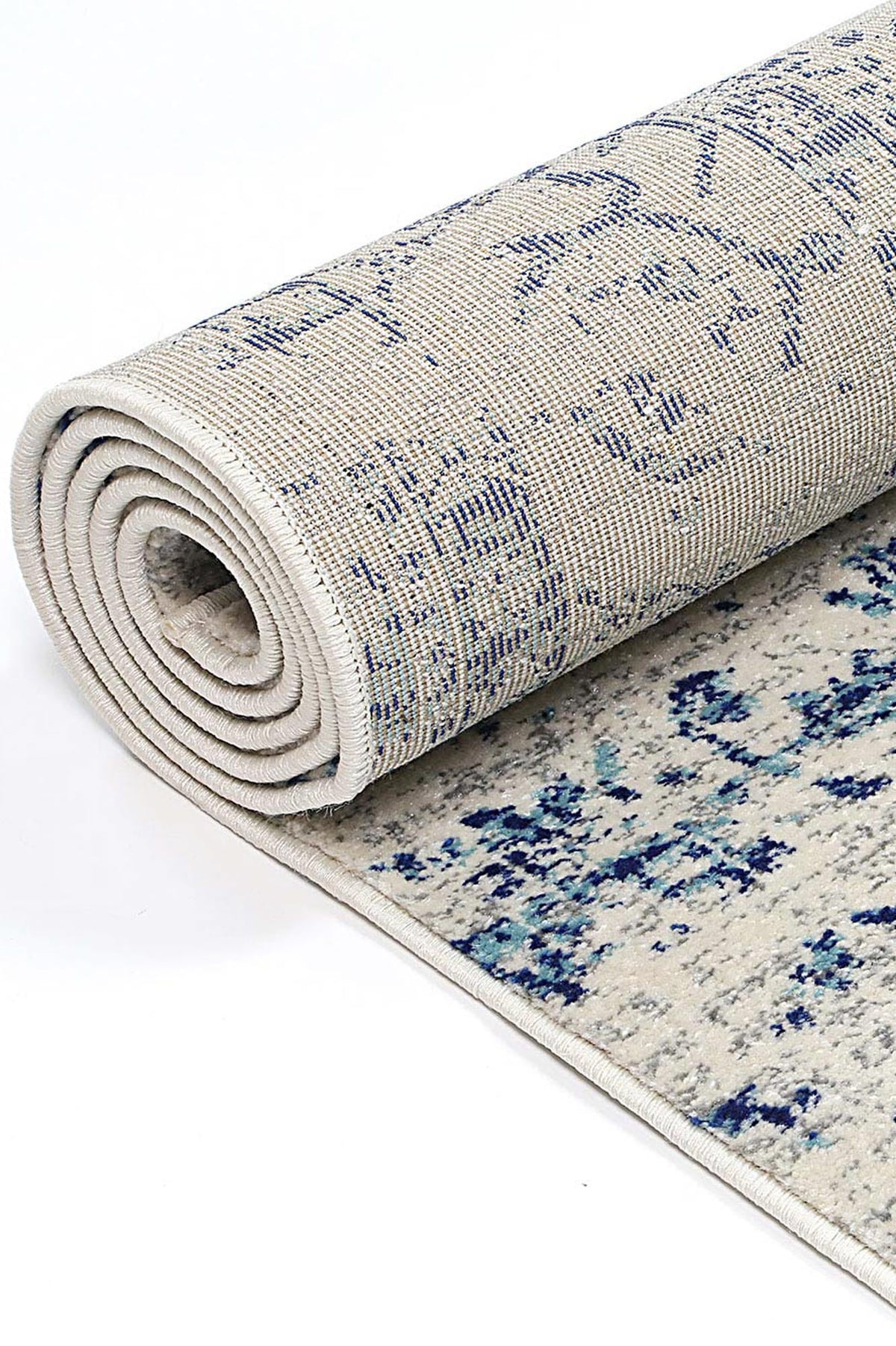 Dainty Audrey Ivory & Navy Rug