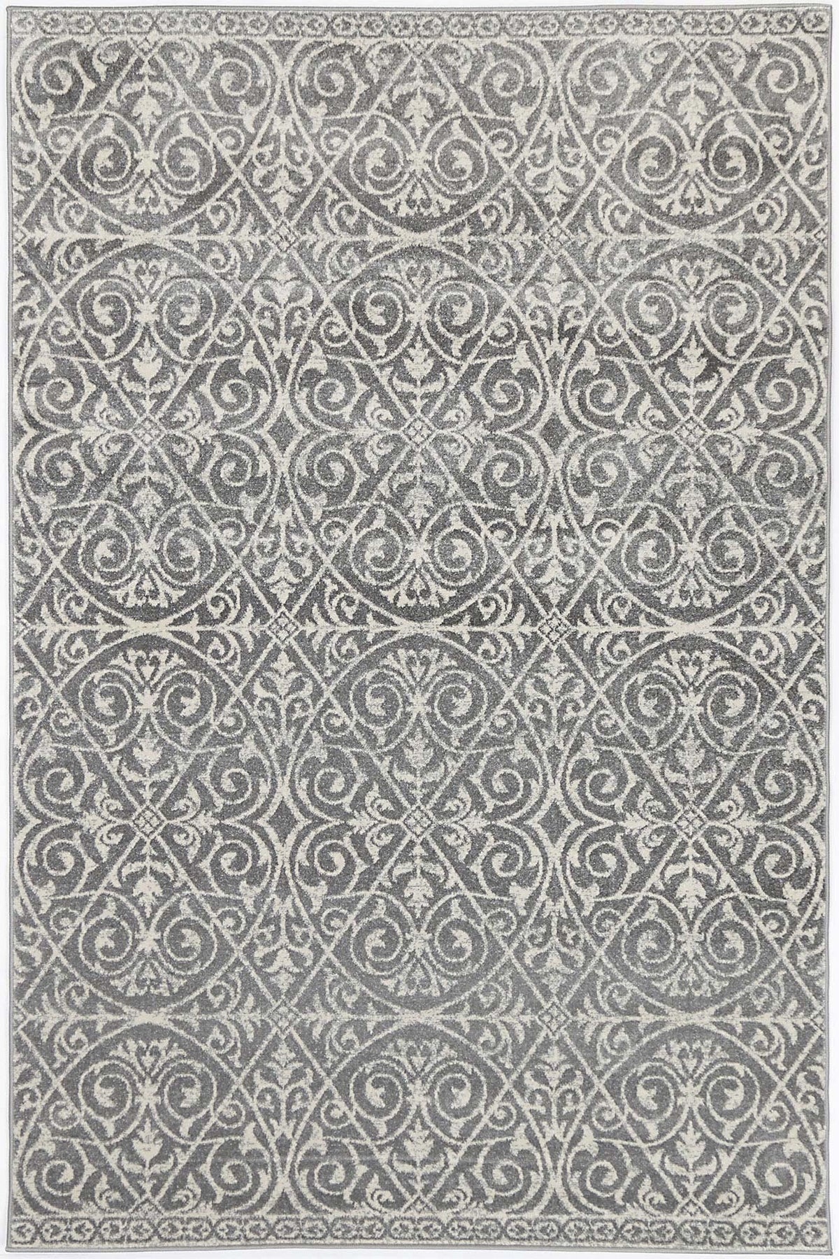 Dainty Katherine Grey & Ivory Rug