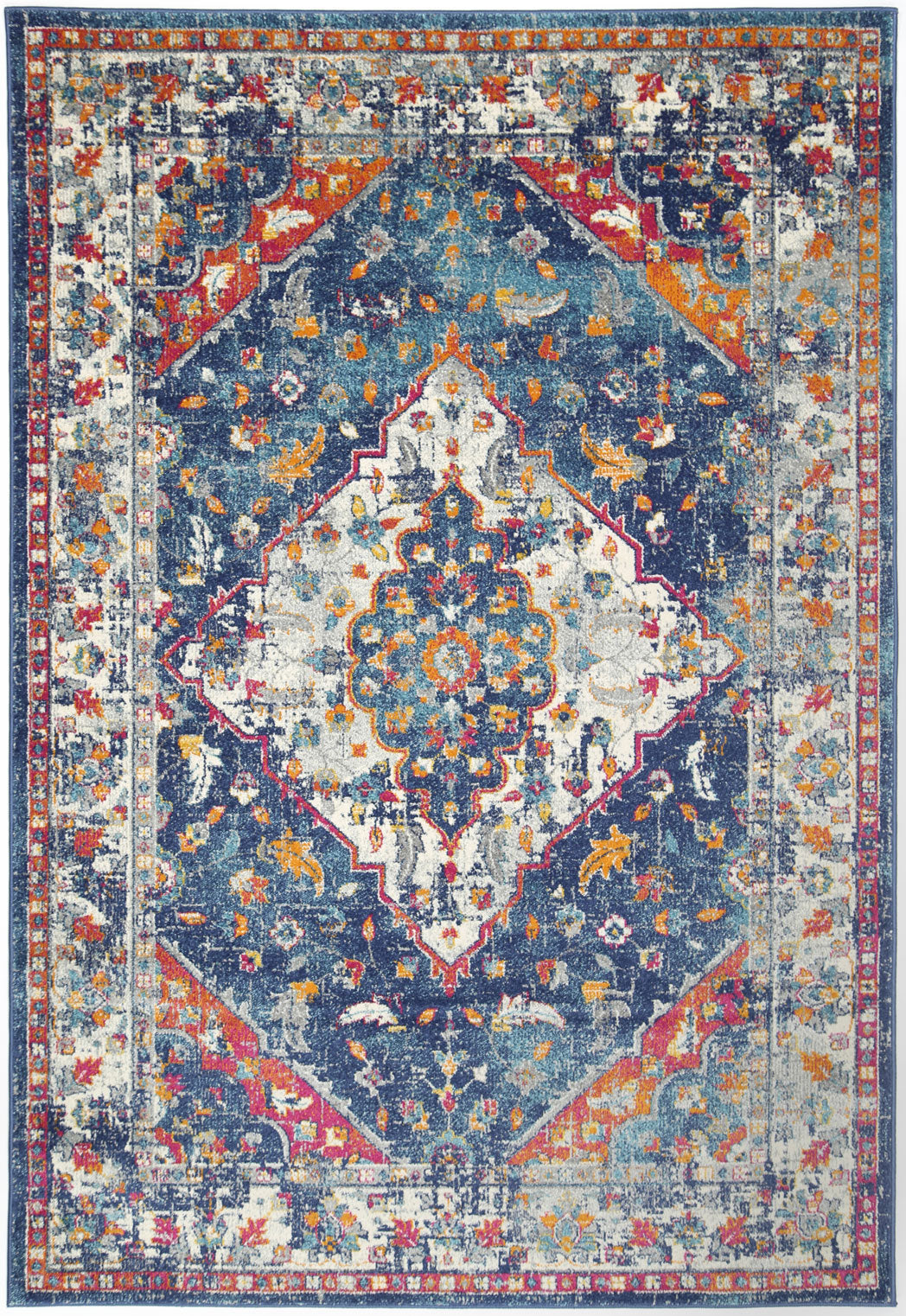 Dainty Medalion Multi Coloured Rug