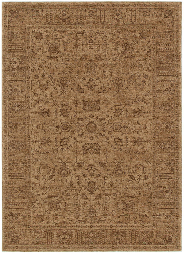 Ancestry Distressed Border Mustard Rug - H105