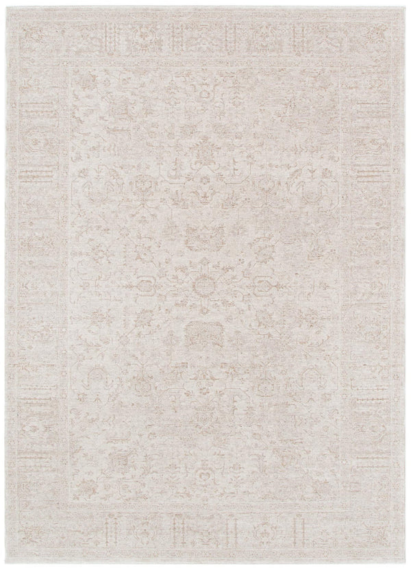 Ancestry Distressed Border Beige Rug - H106