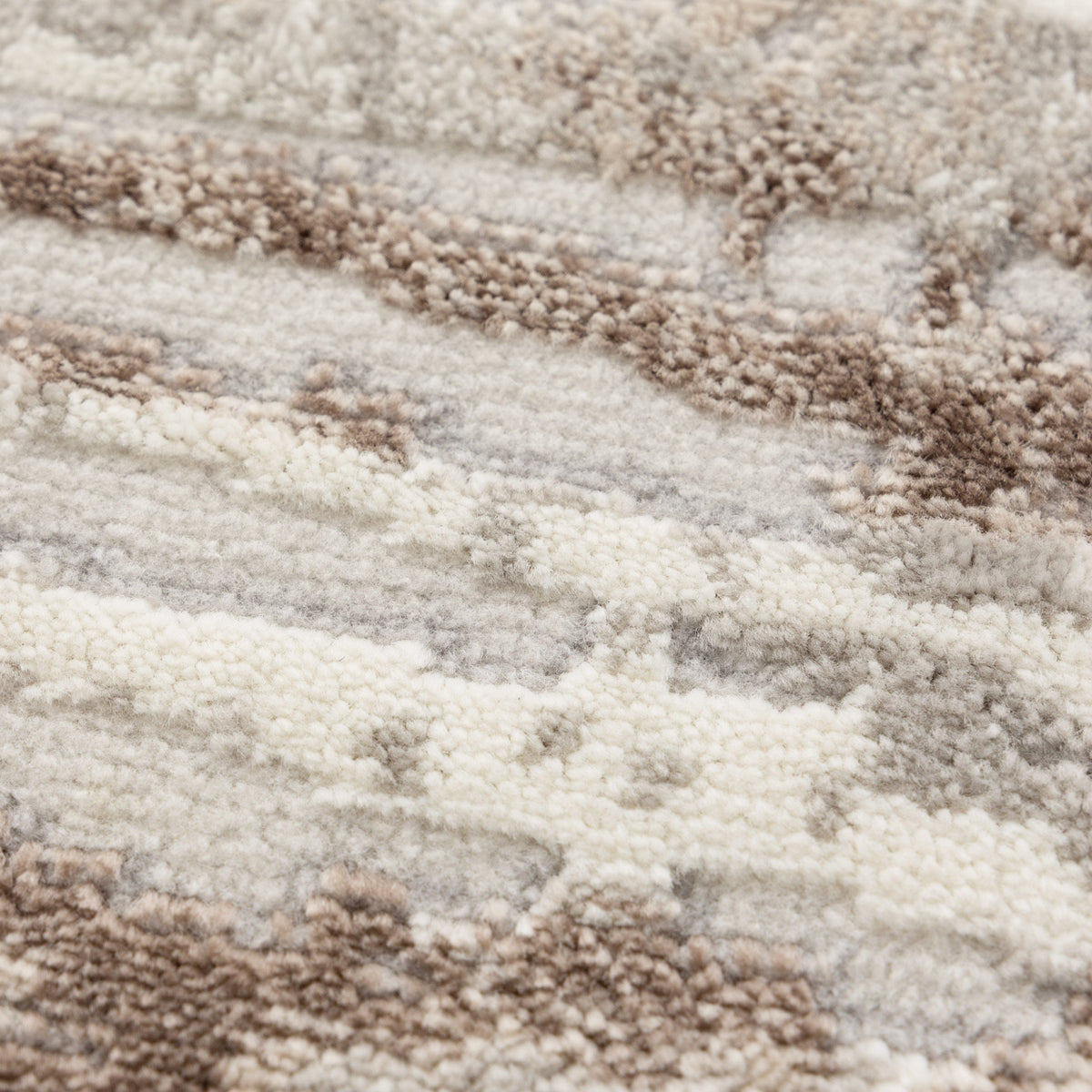 Emerald Distressed Lines Grey Beige Rug - JADE001
