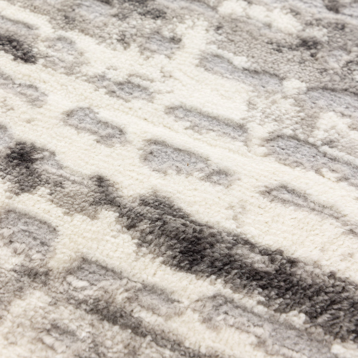 Emerald Distressed Lines Grey Rug - JADE002
