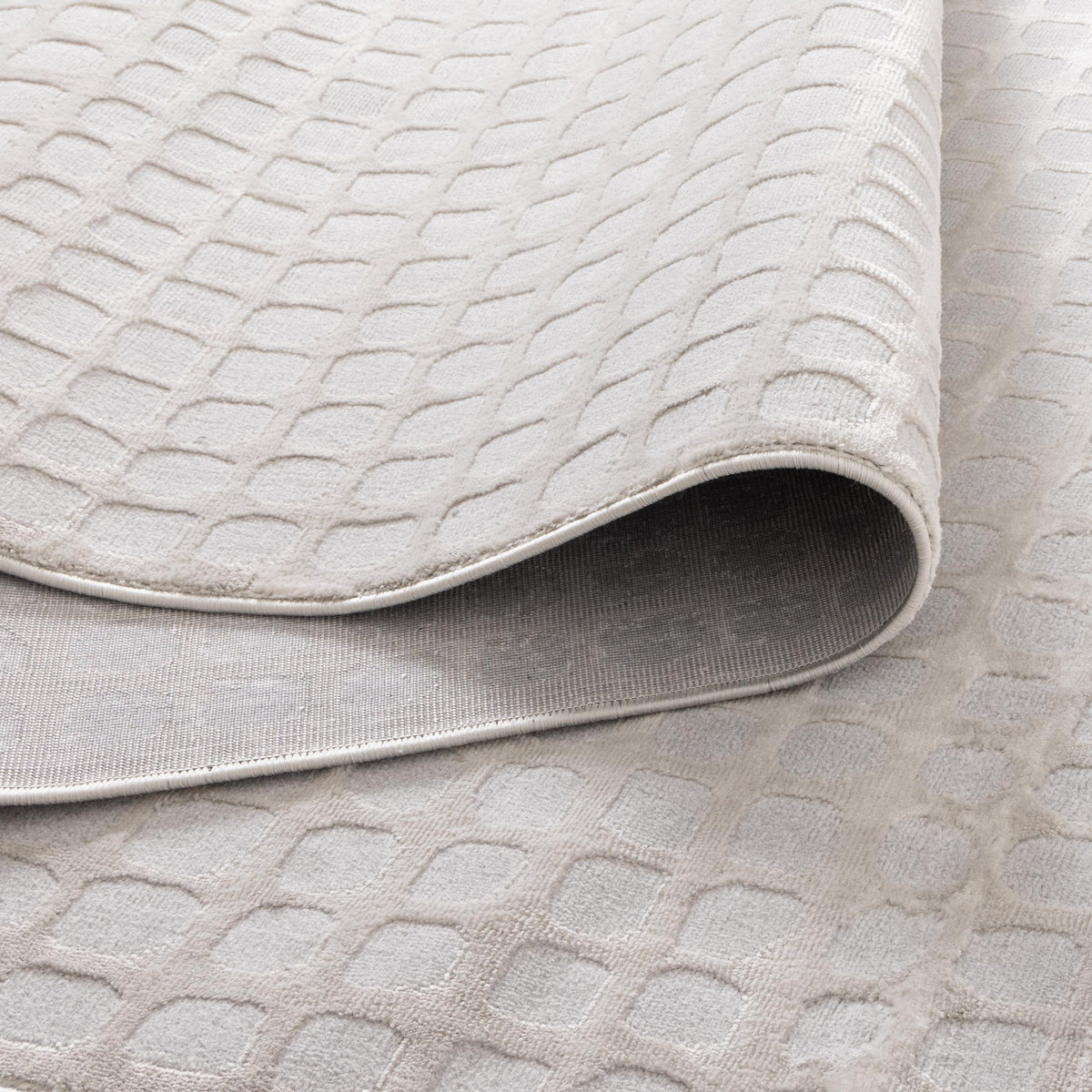 Emerald Geometric Shapes Grey Rug - JADE006