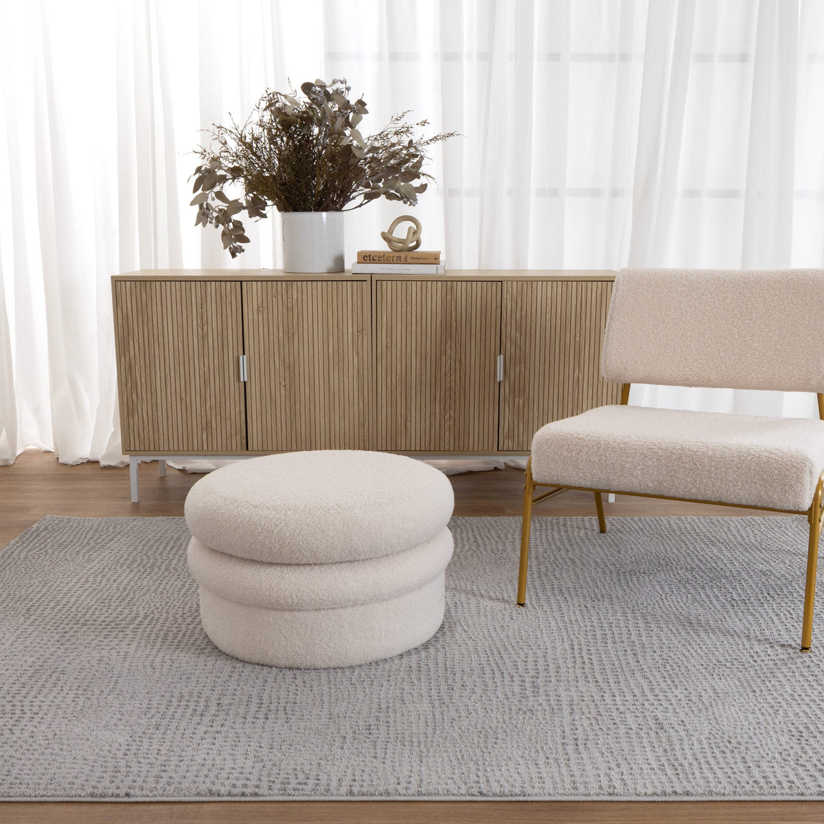 Kara Cobbelstone Grey Rug