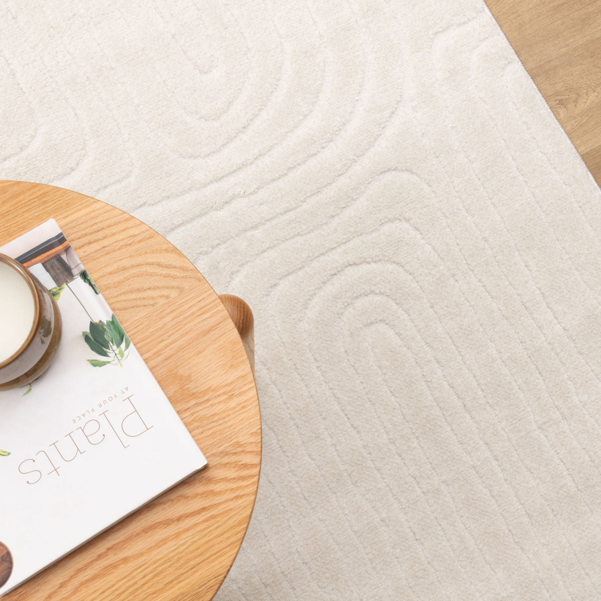 Nila Arch Lines Cream Rug - MIL7: New Arrival