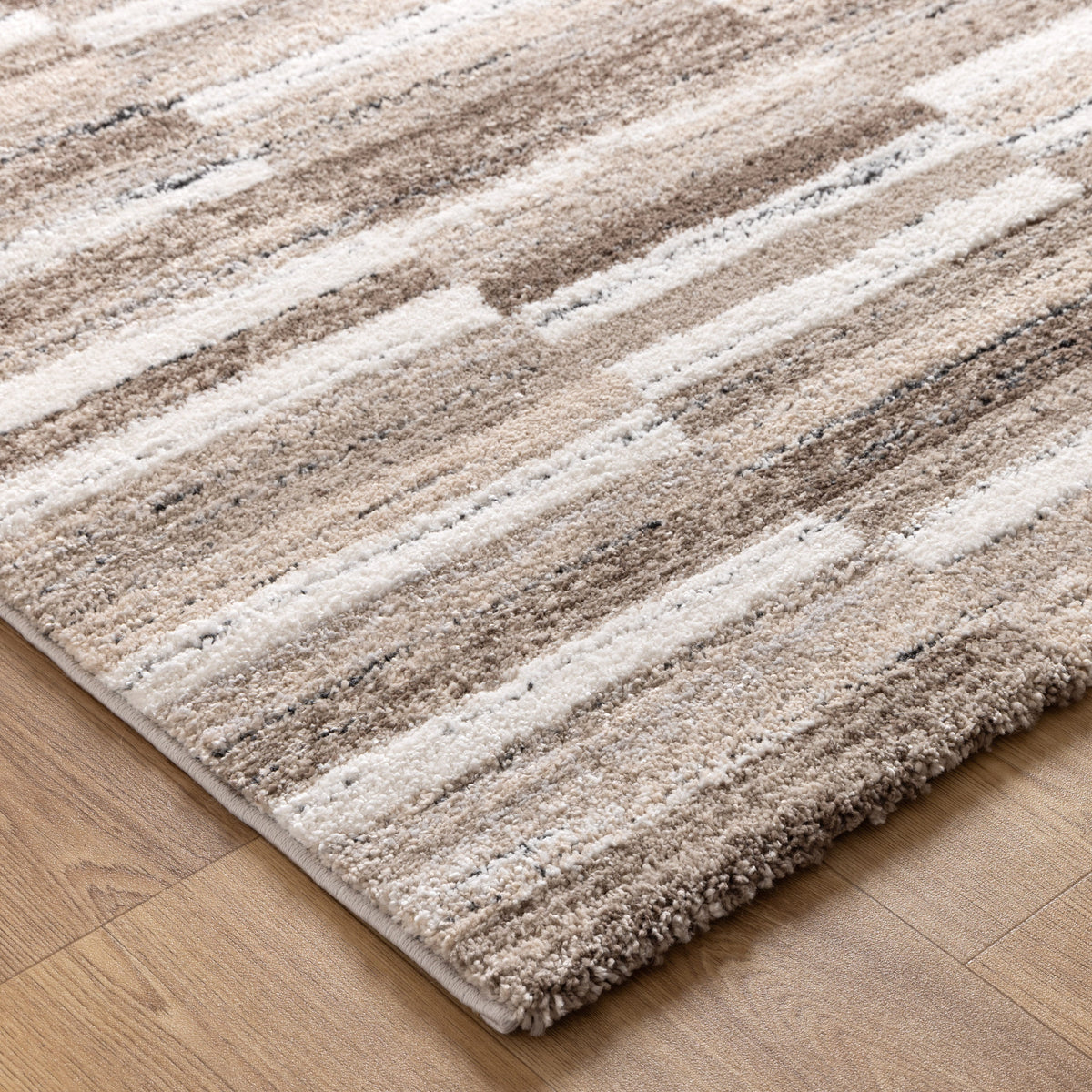 Nolita Shapes Beige Brown Rug - N002