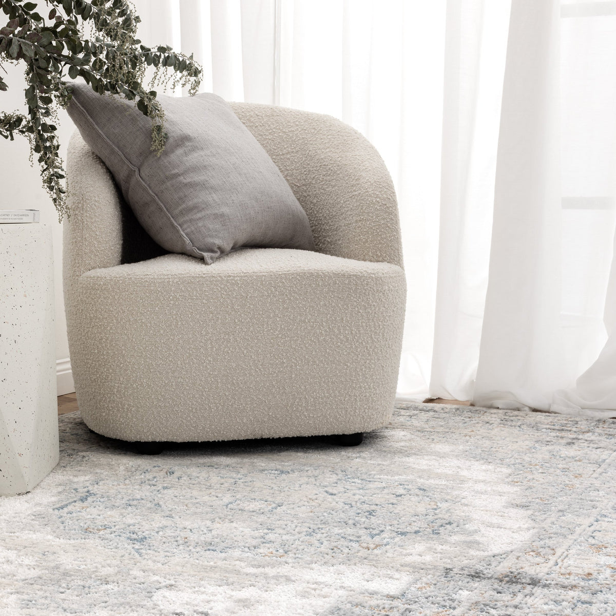 Pierre Cardin Marina Medallion Blue Rug