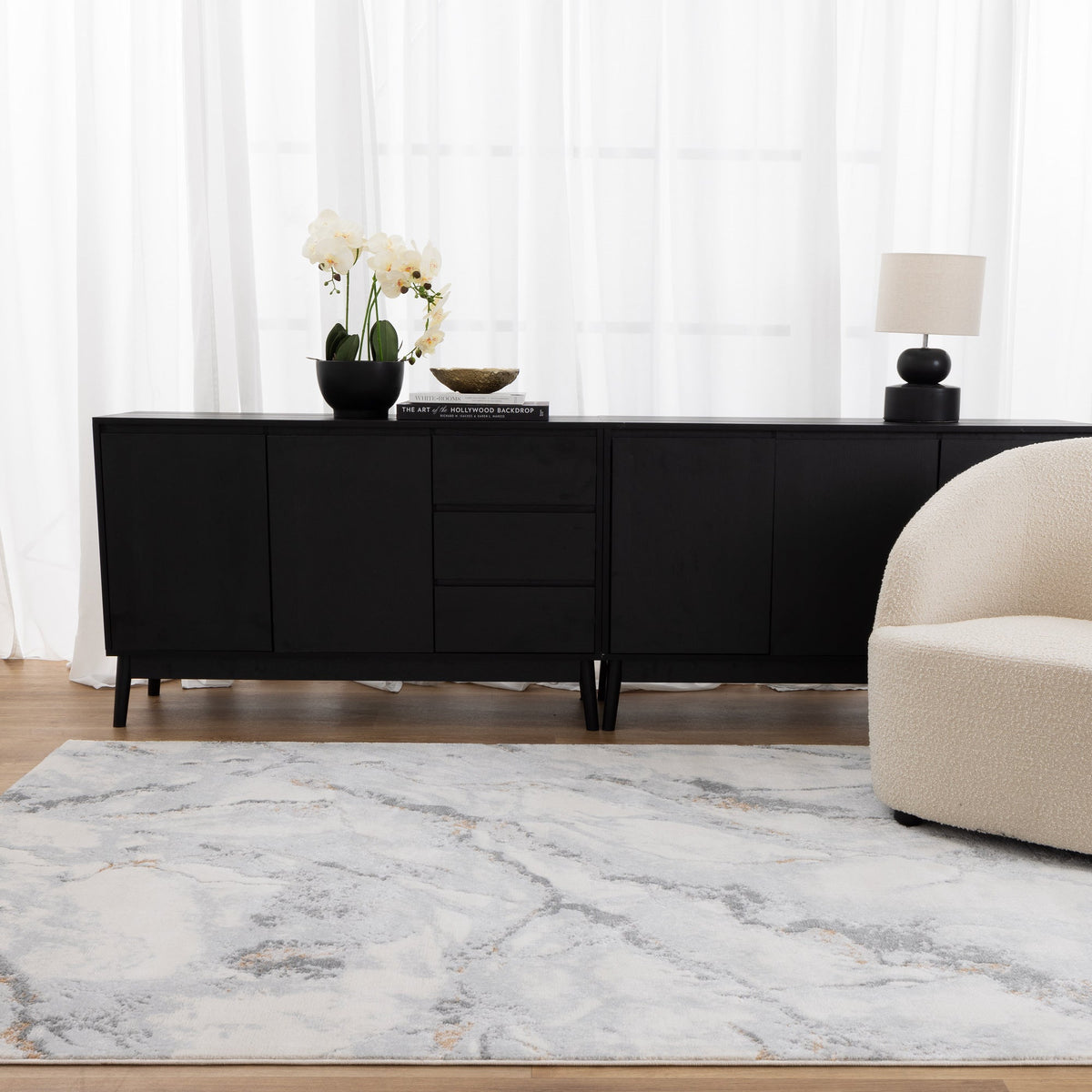 Pierre Cardin Marina Seaspray Blue Rug