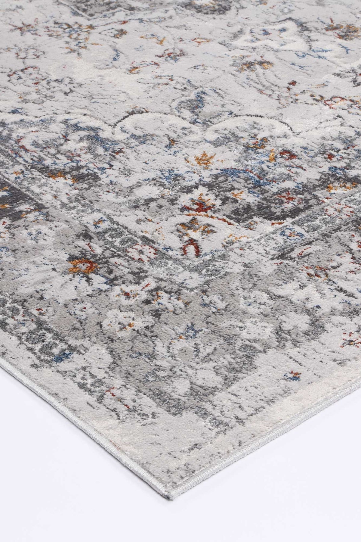 Lisbon Ava Ivory & Blue Traditional Rug