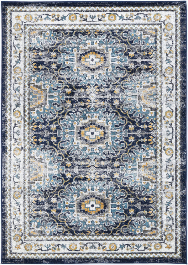 Avignon Ventoux Navy Multi Traditional Rug - PROV21