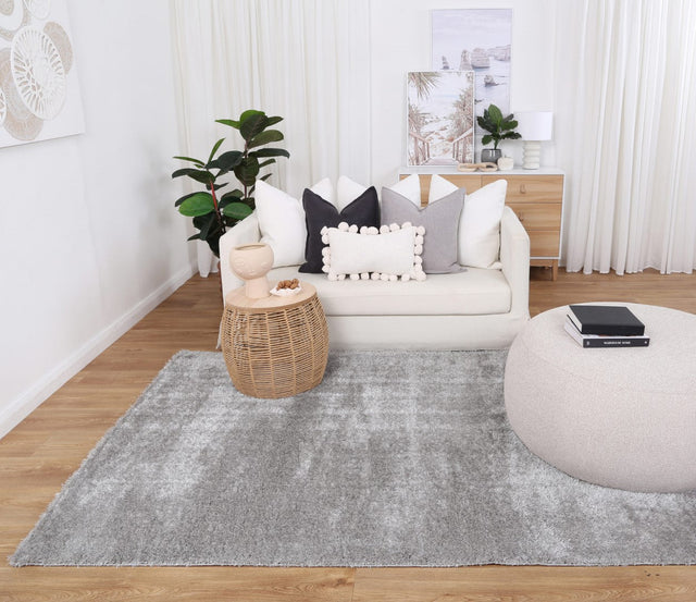 Plush Soft Shag Grey Rug