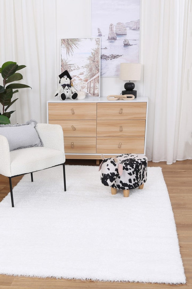 Plush Soft Shag White Rug