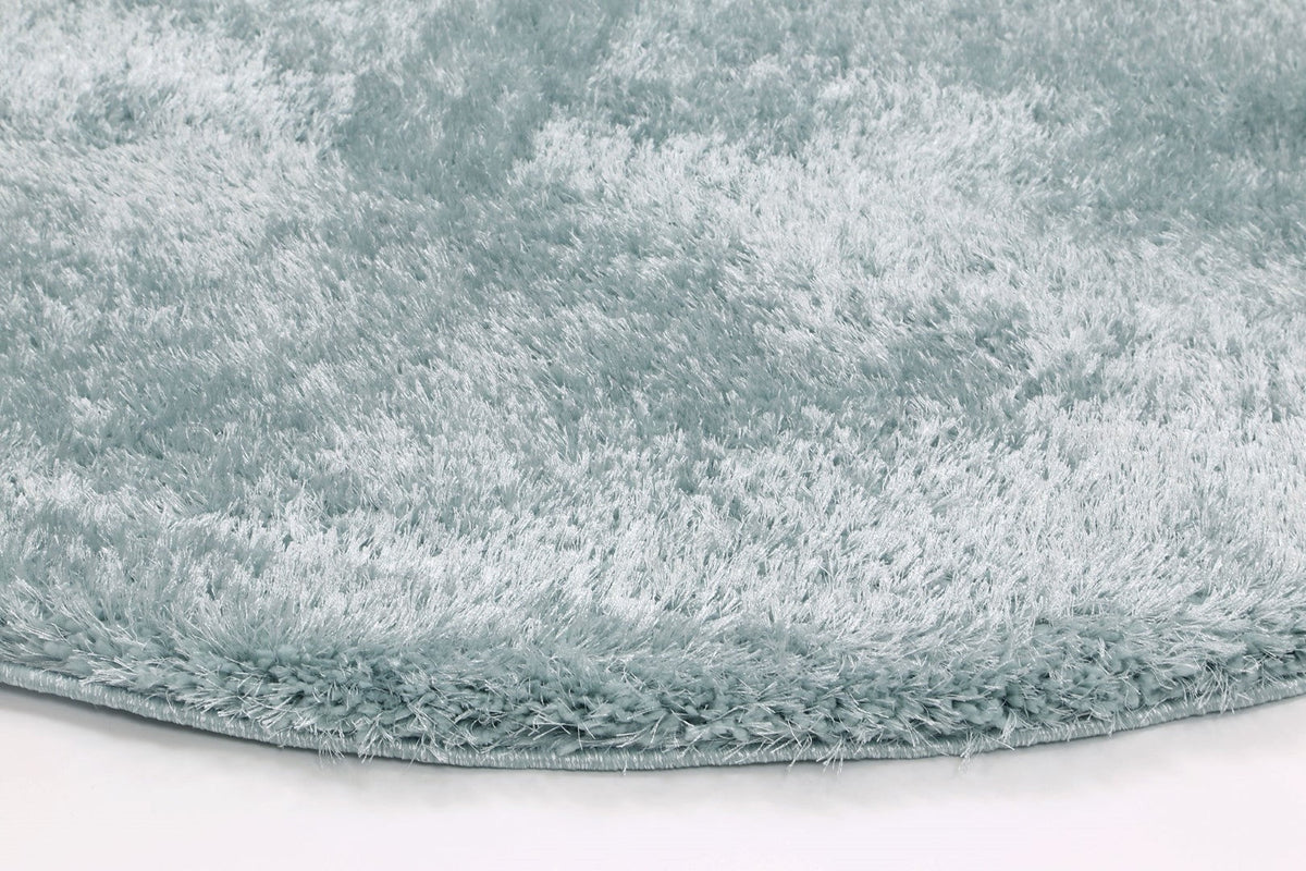 Plush Soft Shag Round Rug Teal