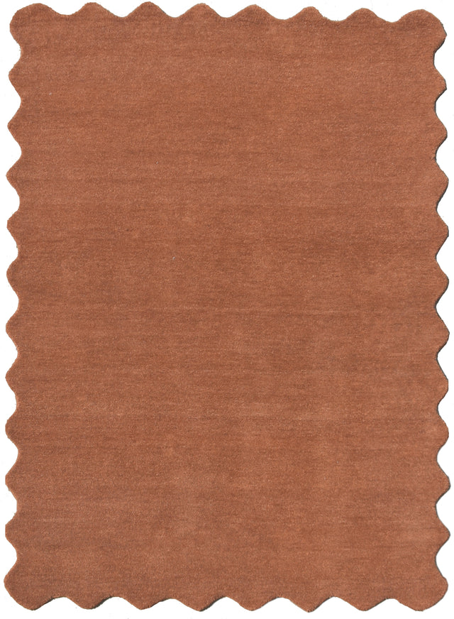 Fluted Rust rug