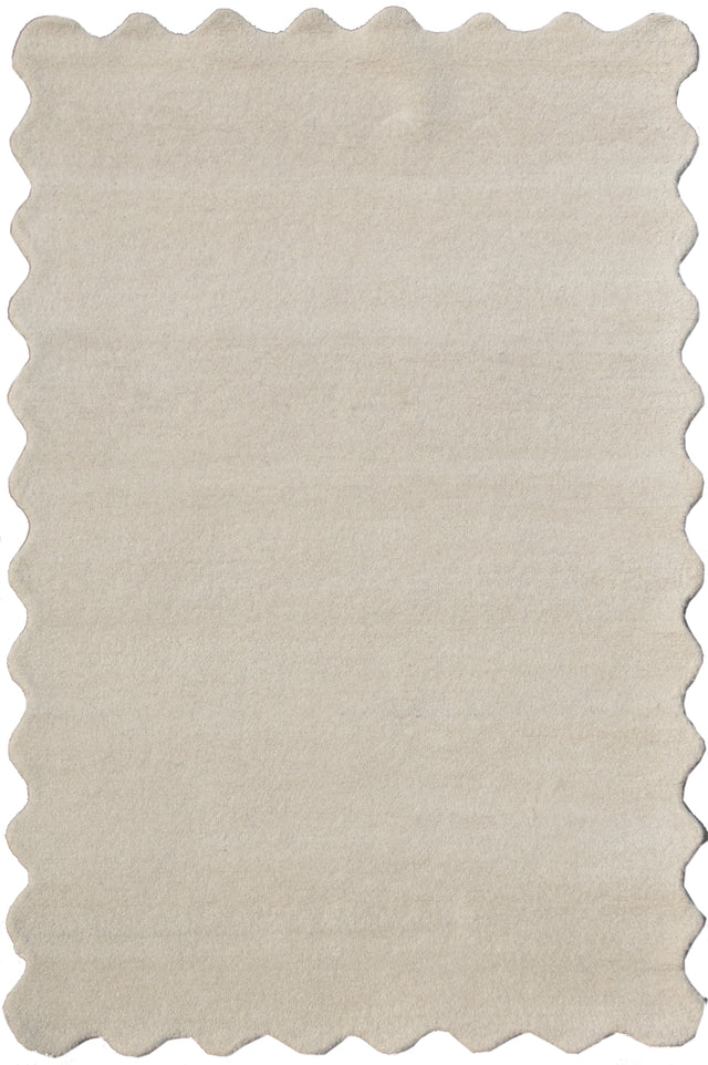 Fluted White rug