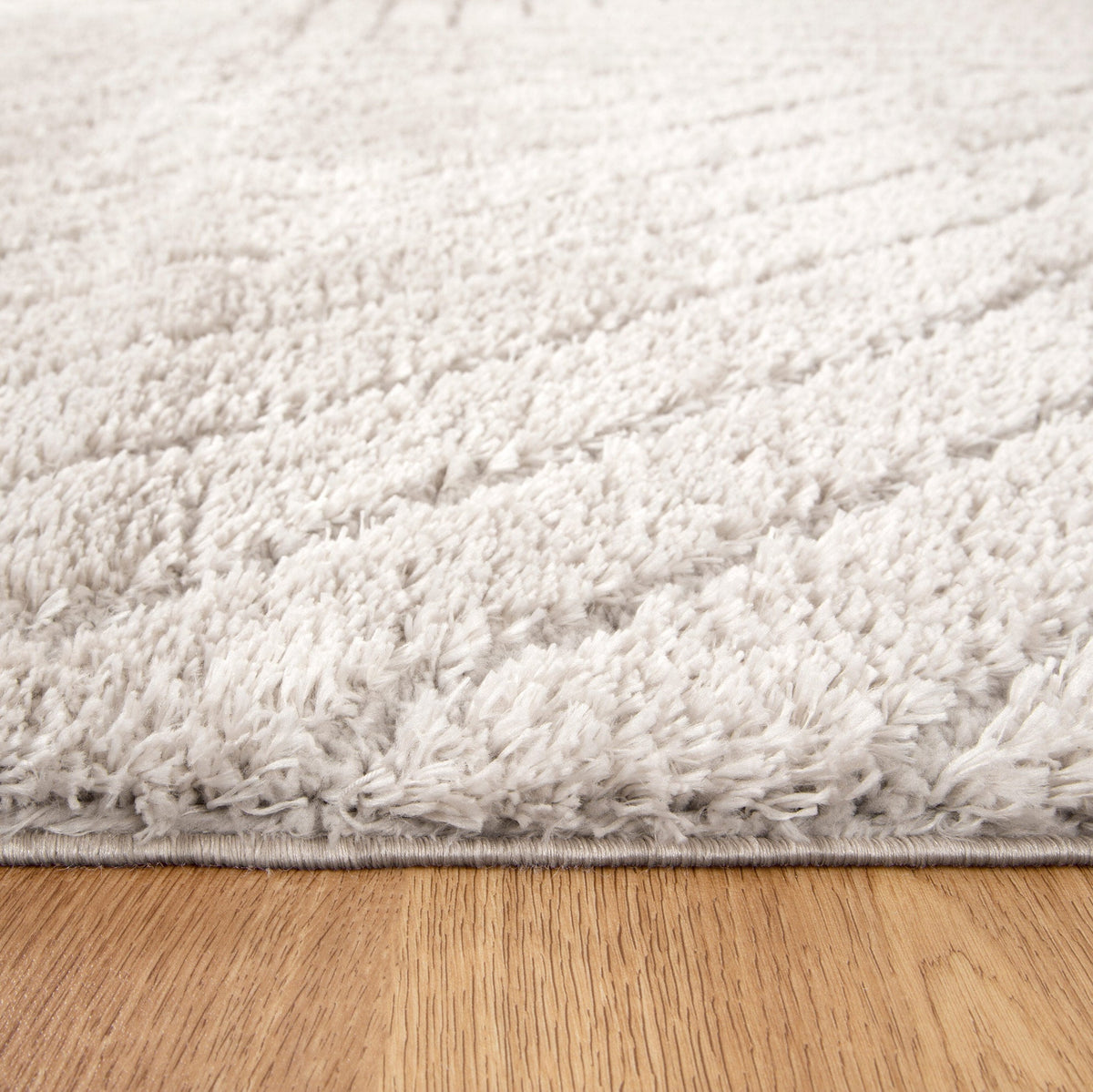 Gentle Modern Beige Shag Rug