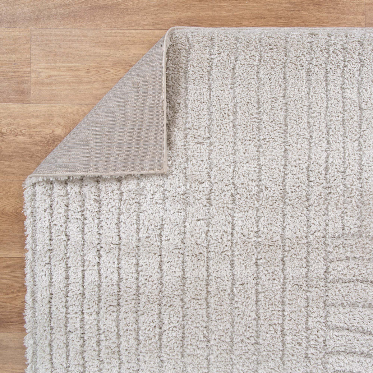 Gentle Dior Beige Shag Rug