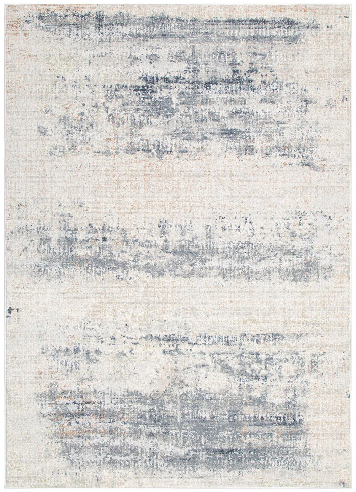 Umbria Distressed Splash Beige Blue Rug TOS5