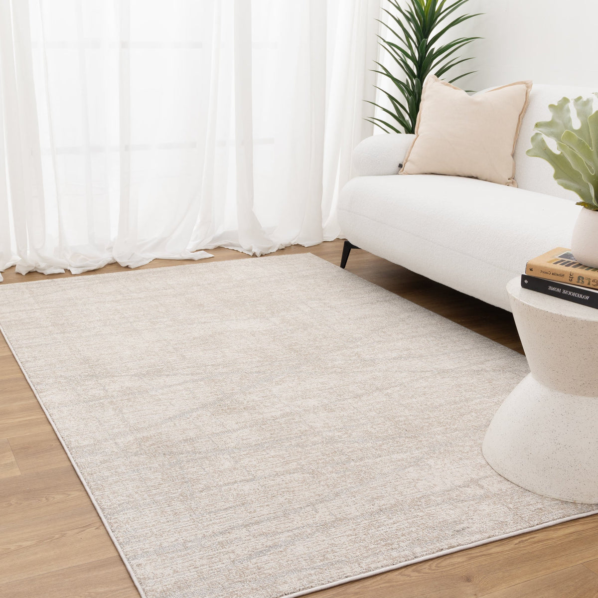 Umbria Lines Grey Beige Rug - TOS6
