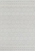 Copacabana Geometric Light Grey Wool Rug