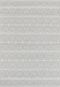 Copacabana Chevron Light Grey Wool Rug