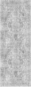 Distressed Vintage Chilaz Grey Runner Rug - VITAL 2085-04