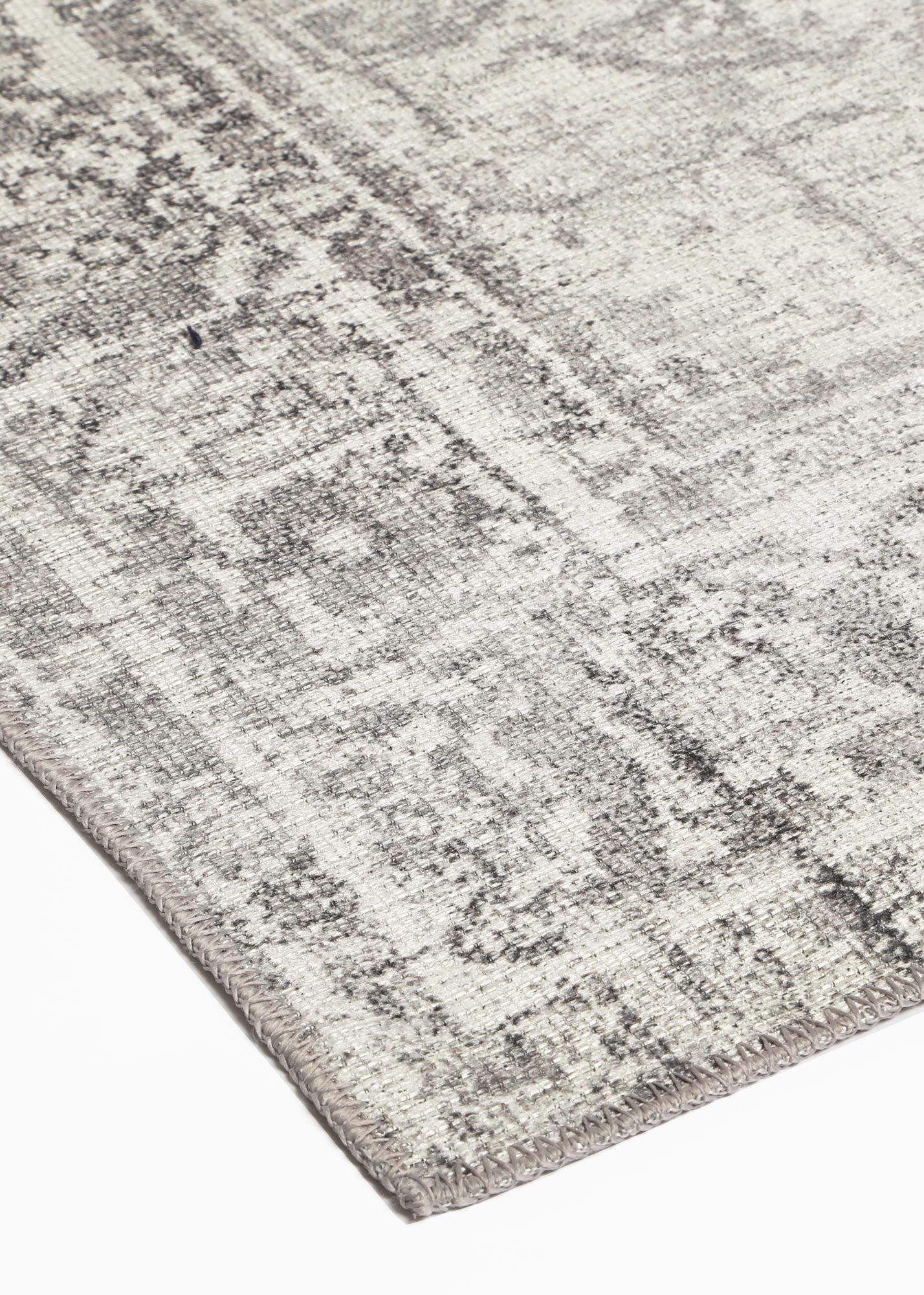 Distressed Vintage Chilaz Grey Runner Rug - VITAL 2085-04