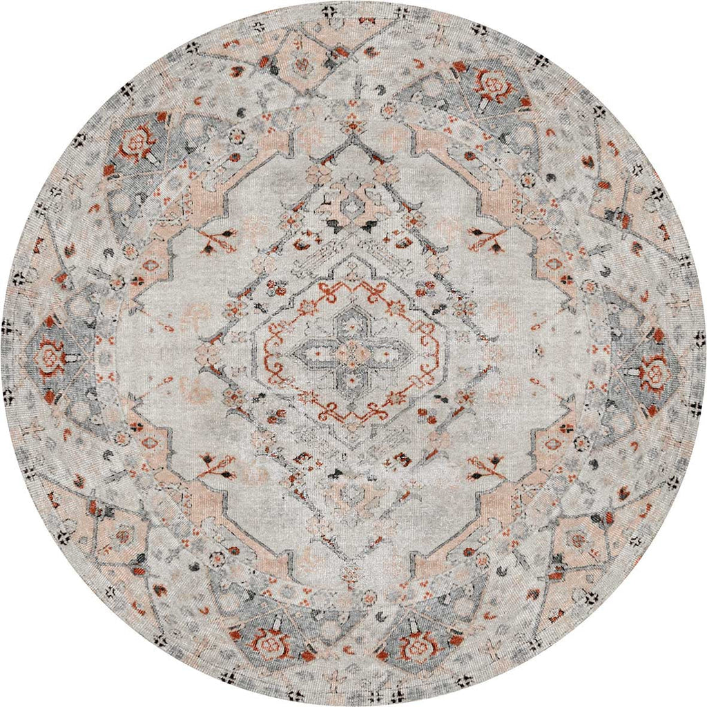 Sauville Multi Washablev Round Rug - VITAL 2463-00