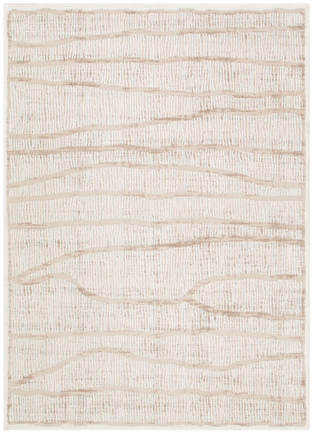Sierra Abstract Ivory Lines Rug
