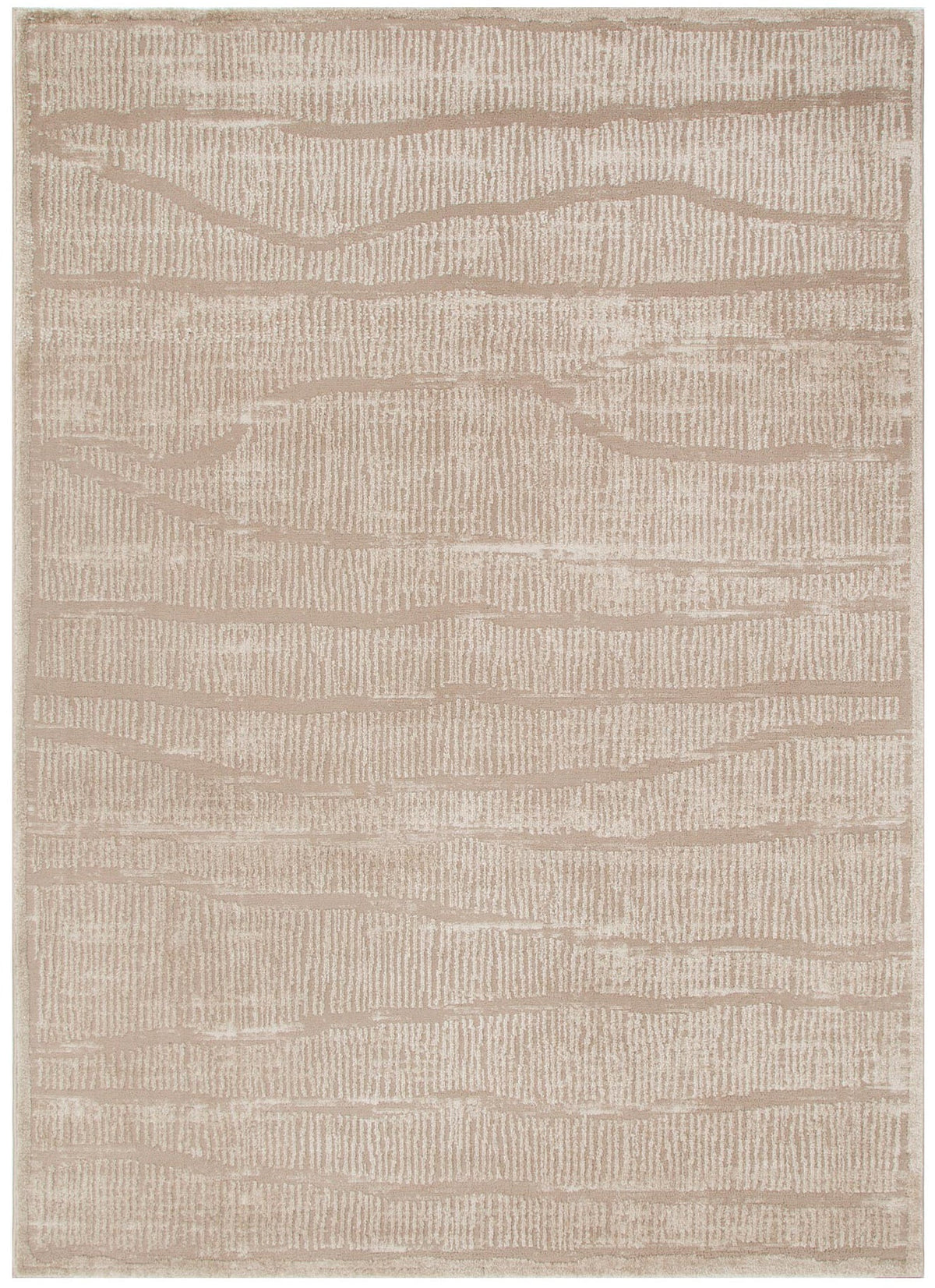 Cascadia Abstract Beige Lines Rug