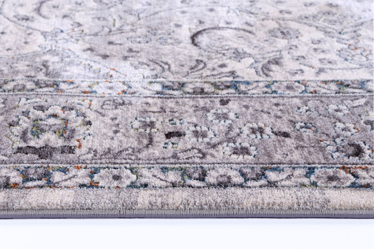 Almira Traditional Medallion Grey Multi Rug