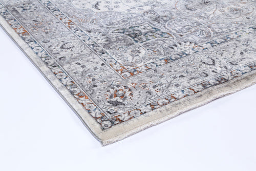 Almira Traditional Medallion Grey Multi Rug