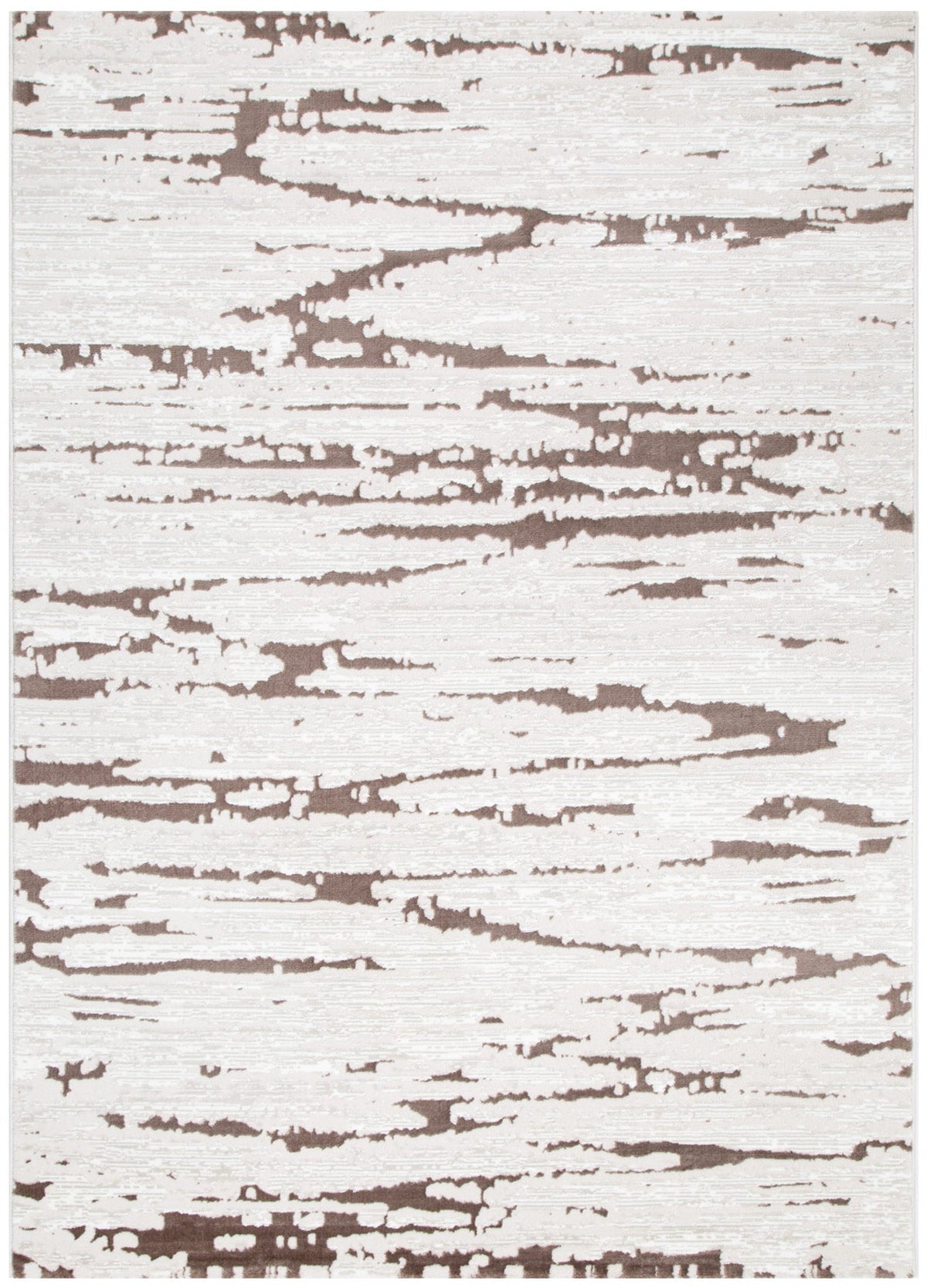 Positano Modern Abstract Cream Brown Rug - AMAL01