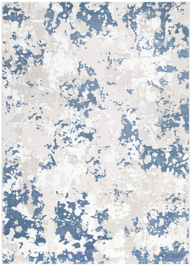 Positano Abstract Splash Blue Multi Rug - AMAL03