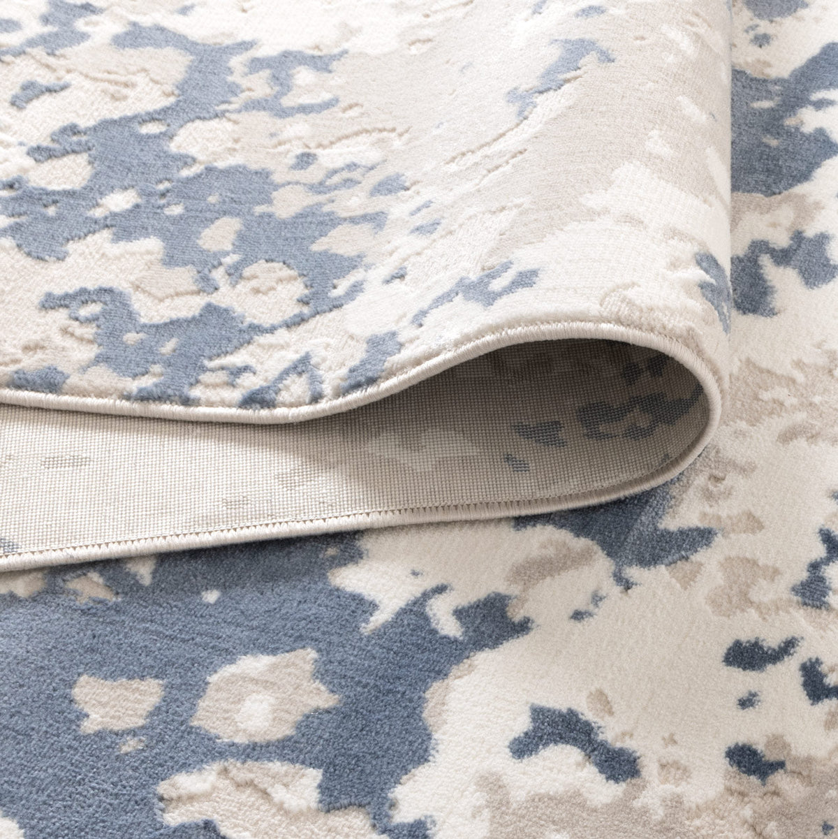 Positano Abstract Splash Blue Multi Rug - AMAL03